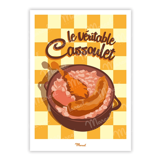 carte postale cassoulet de toulouse
