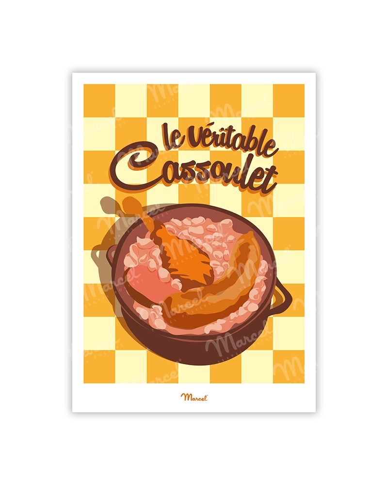 carte postale cassoulet de toulouse
