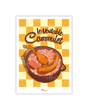 carte postale cassoulet de toulouse