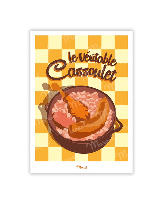 carte postale cassoulet de toulouse