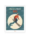 Carte Postale Travel Color "Ski"