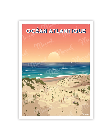 Carte Postale OCÉAN ATLANTIQUE