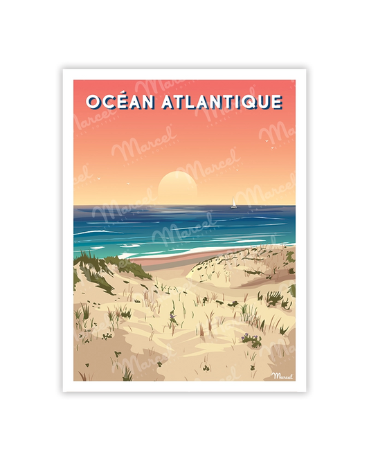 Carte Postale OCÉAN ATLANTIQUE