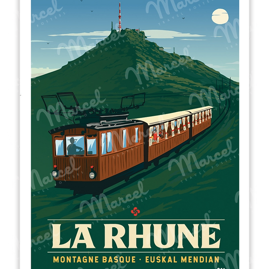 Affiche LA RHUNE "Le Train"