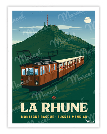 Affiche LA RHUNE "Le Train"