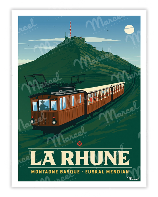 Affiche LA RHUNE "Le Train"