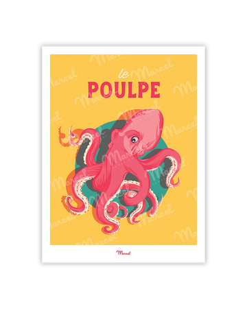 Carte postale Travel Color "Le Poulpe"
