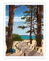 Affiche "Chemin vers la plage"