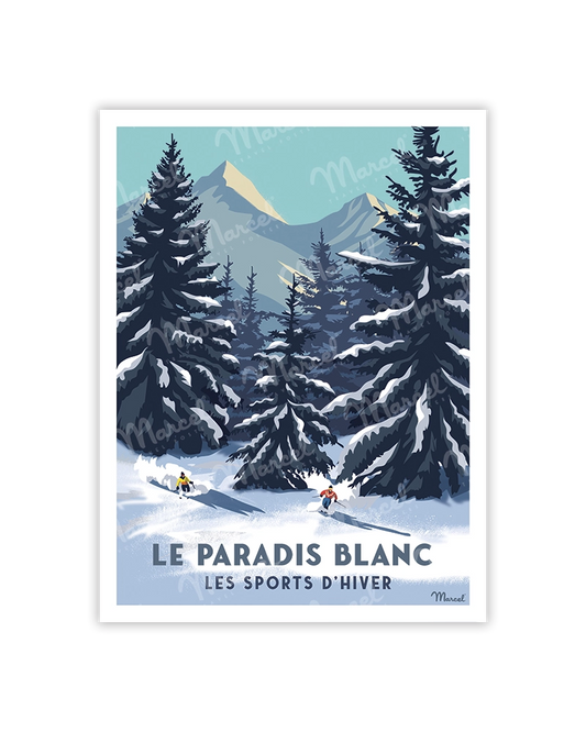 Carte Postale "Le Paradis blanc"