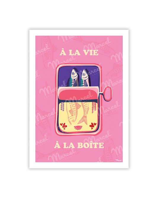 Carte Postale Amour "Sardines"