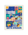 Carte Postale City Color CÔTE D'AZUR