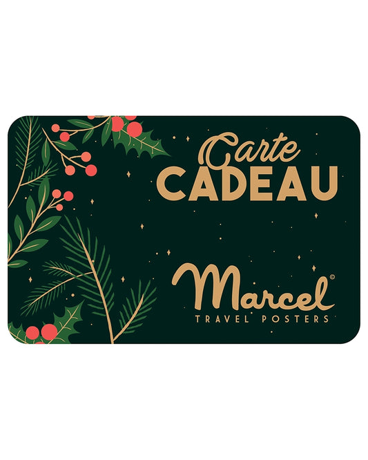 Carte Cadeau Marcel Travelposters Noël Edition