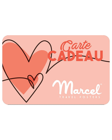 Carte Cadeau Marcel Travelposters Edition Saint Valentin