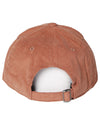 dos casquette velours rose