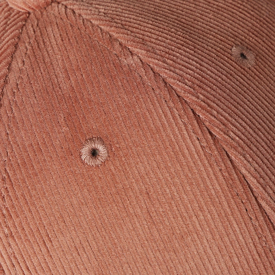 zoom casquette velours rose