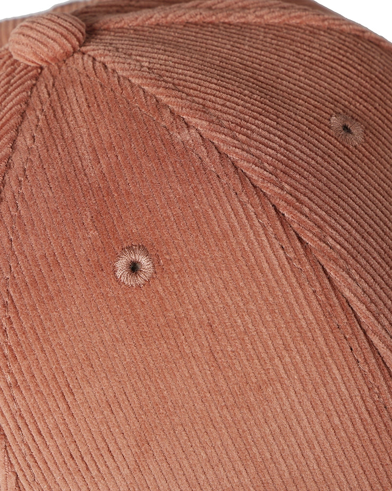 zoom casquette velours rose