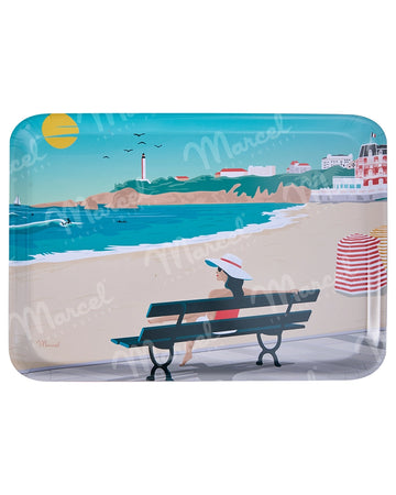 BIARRITZ Kitchen Tray "Holidays at the Grande Plage"