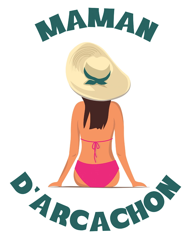 t-shirt maman d'arcachon