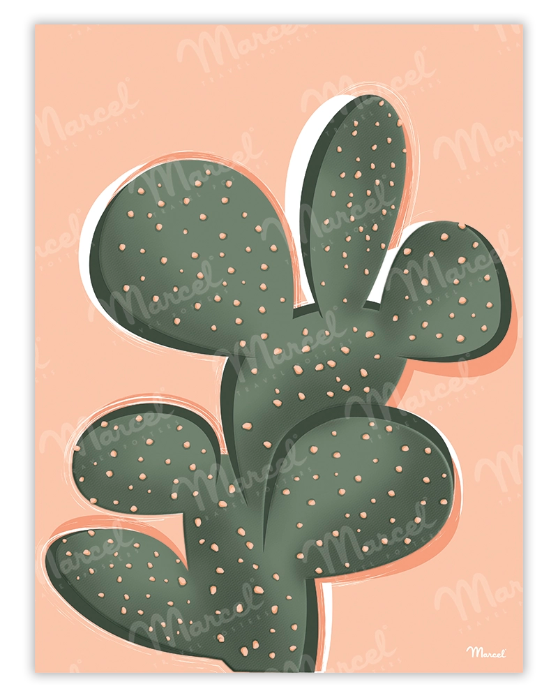 Vintage Cactus Poster