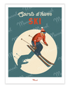 Affiche Travel Color "Ski"