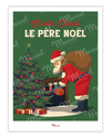 Affiche Travel Color "Père Noël"
