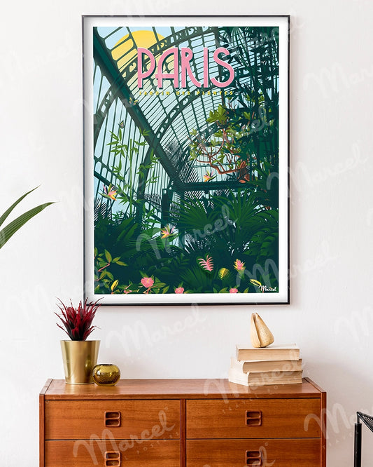 Affiche PARIS "Jardin des plantes"