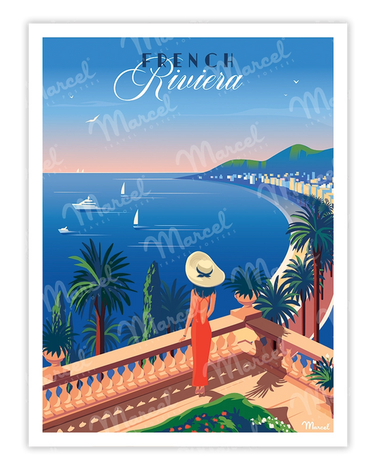 Affiche FRENCH RIVIERA "Le Balcon"