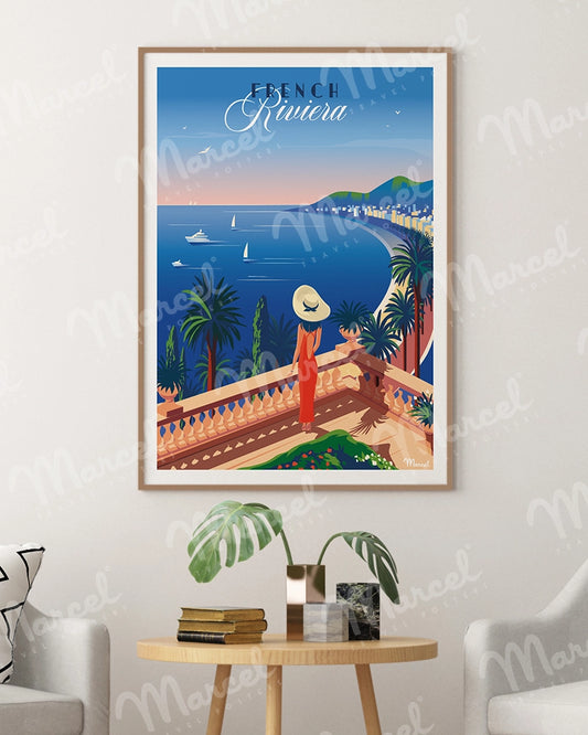 Affiche FRENCH RIVIERA "Le Balcon"