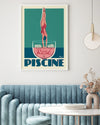 Affiche "Rosé et Piscine"