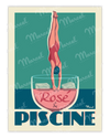 Affiche "Rosé et Piscine"
