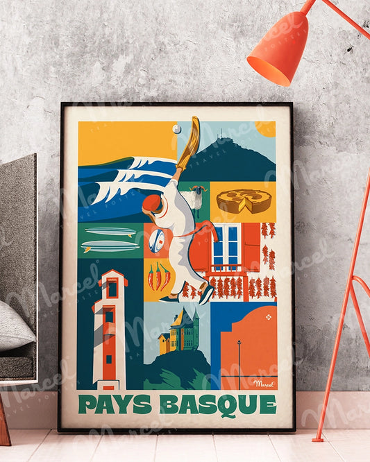 Affiche City Color PAYS BASQUE