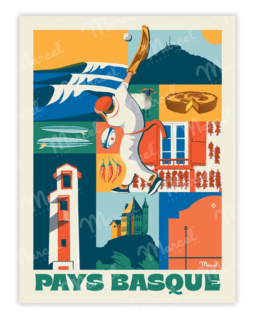 Affiche City Color PAYS BASQUE