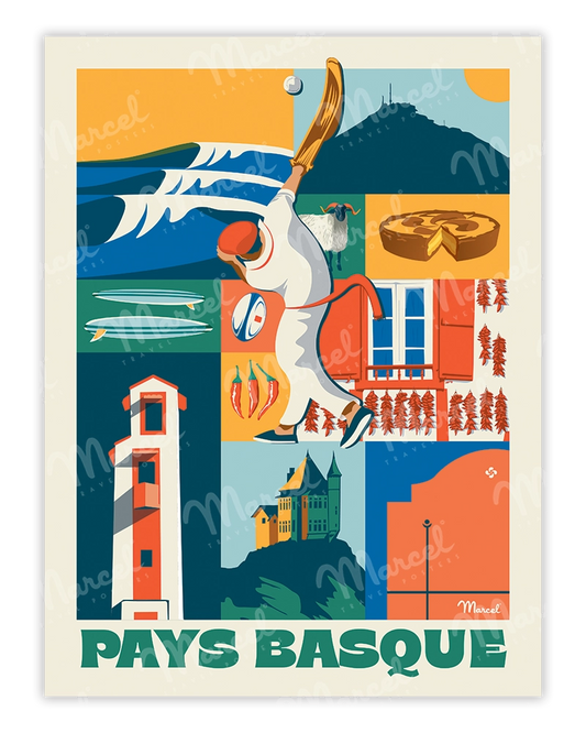 Affiche City Color PAYS BASQUE