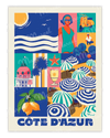 Affiche City Color CÔTE D'AZUR