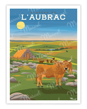 Affiche Le Plateau d'AUBRAC