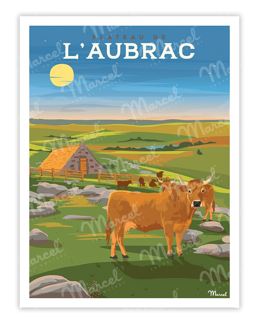 Affiche Le Plateau d'AUBRAC