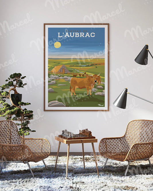 Affiche Le Plateau d'AUBRAC