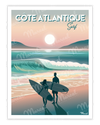 Affiche "Sunset Surf"