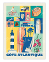 Affiche City Color CÔTE ATLANTIQUE