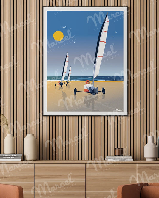 Affiche "Chars à Voile"