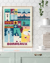 Affiche City Color BORDEAUX