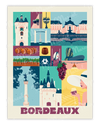 Affiche City Color BORDEAUX