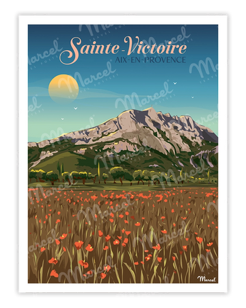 Affiche AIX-EN-PROVENCE "Sainte-Victoire"