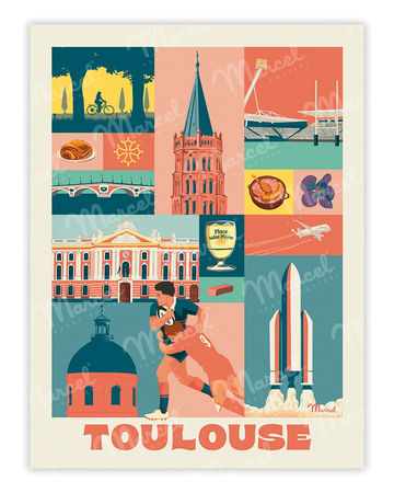 Affiche City Color TOULOUSE
