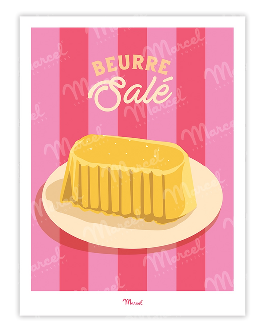 Affiche Travel Color "Beurre Salé"