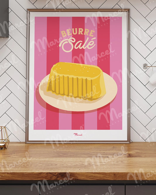 Affiche Travel Color "Beurre Salé"