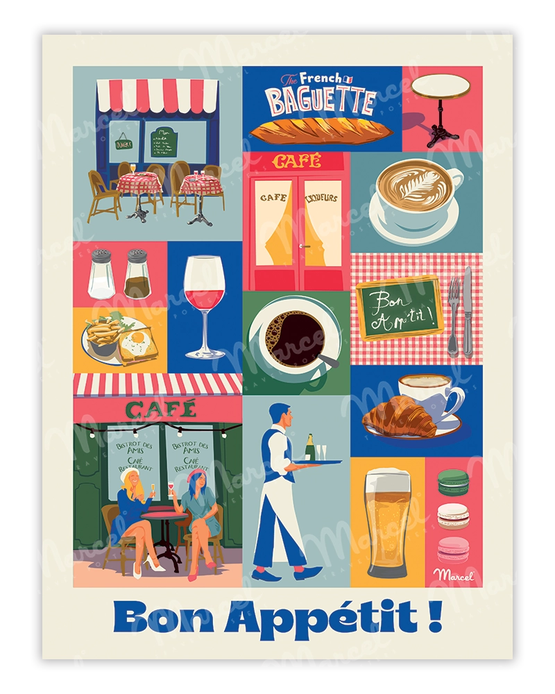 plusieurs symbole de la gastronomie française