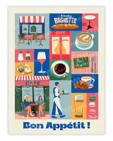 plusieurs symbole de la gastronomie française