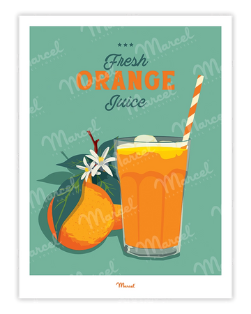 jus d'orange avec orange