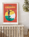 Affiche Travel Color "Longboard"